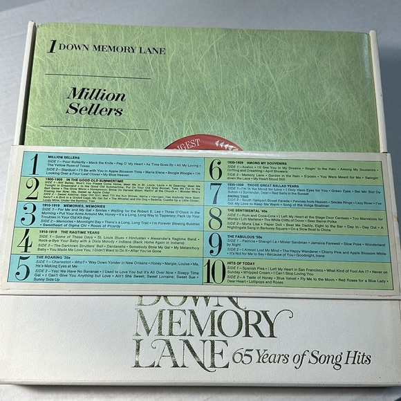Down Memory Lane (65 Years Of Song Hits) 10 LP Box Set Reader's Digest ‎– RD4-40 - Picture 3 of 16